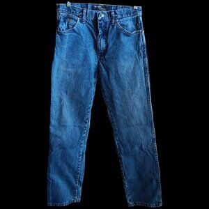 Men's Cowboy Jeans 30x32 Wrangler George Strait Collection Distress Fade Western